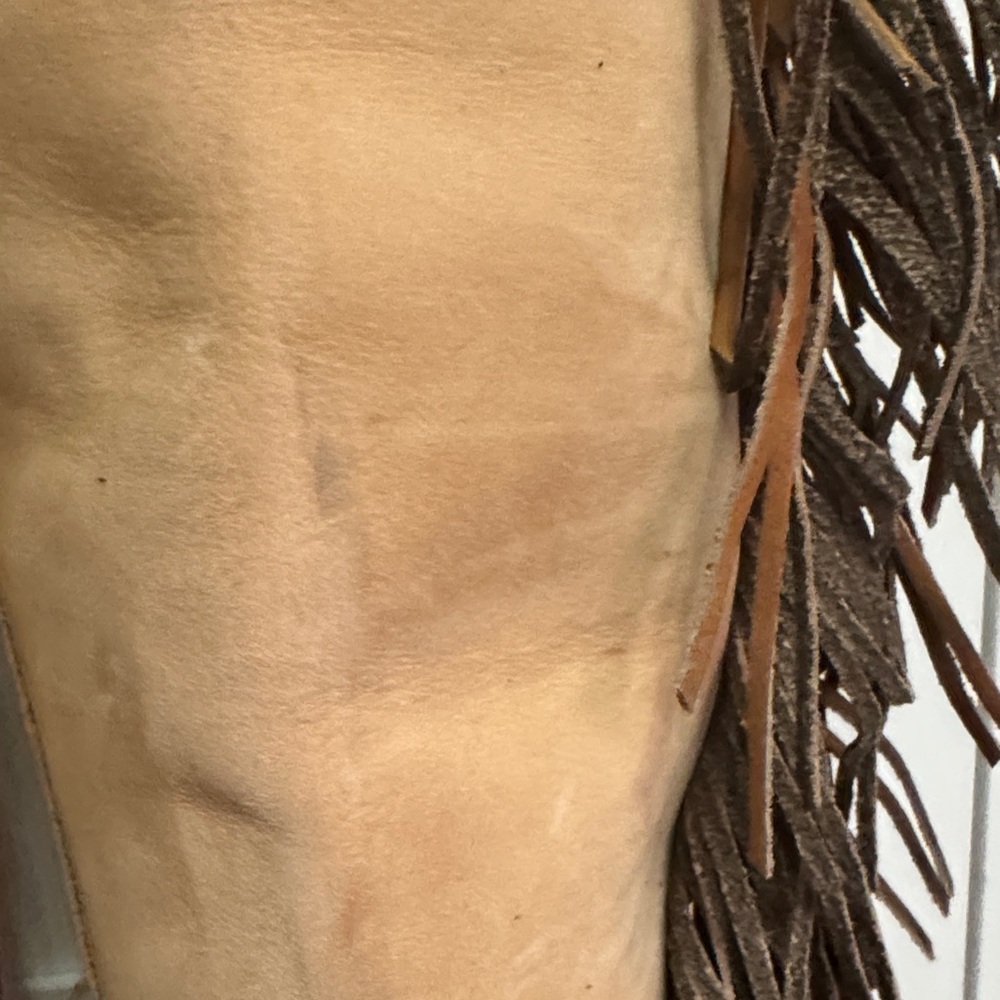 Gypsy Junkies tan fringe OTK BOOT - Picture 4 of 10